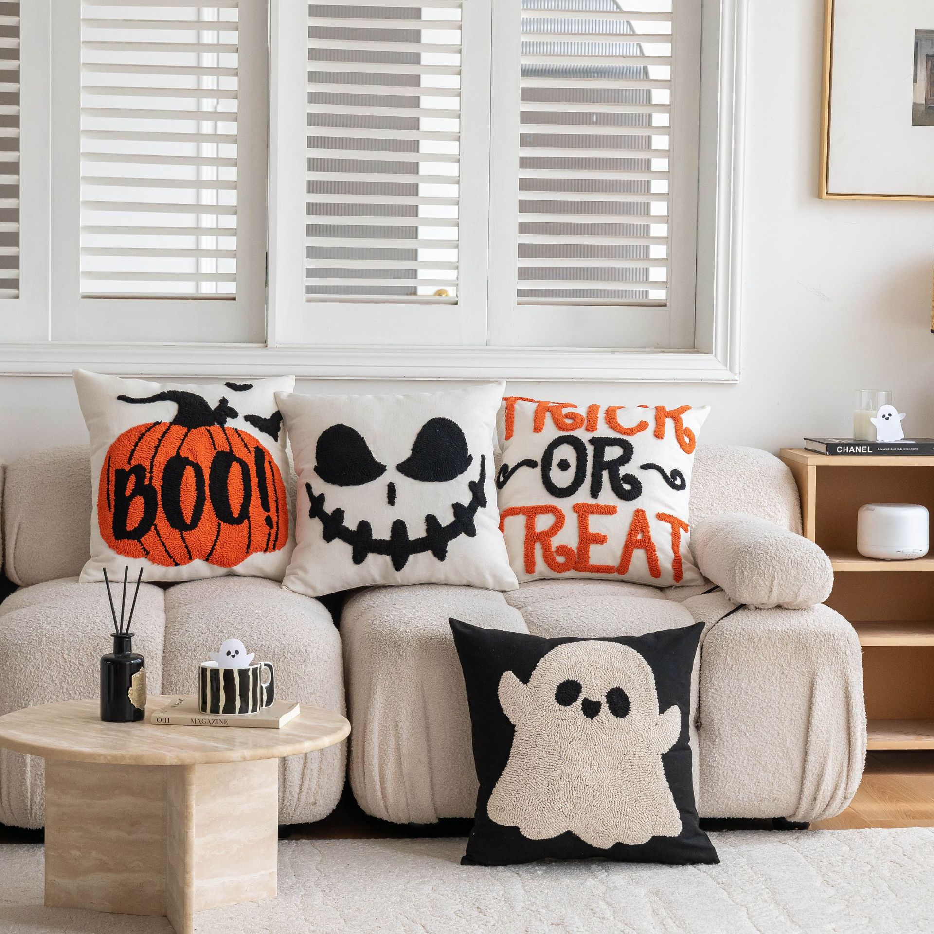 2025 New Halloween Pillow Modern Simple Ins Style Bedroom Cushion Pillow suit Home Advanced Wholesale