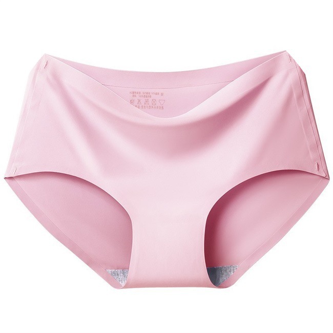 Picture of Light board 810 Ice Silk seamless underwear one-piece cotton bottom breathable mid-waist sexy women's briefs manufacturer