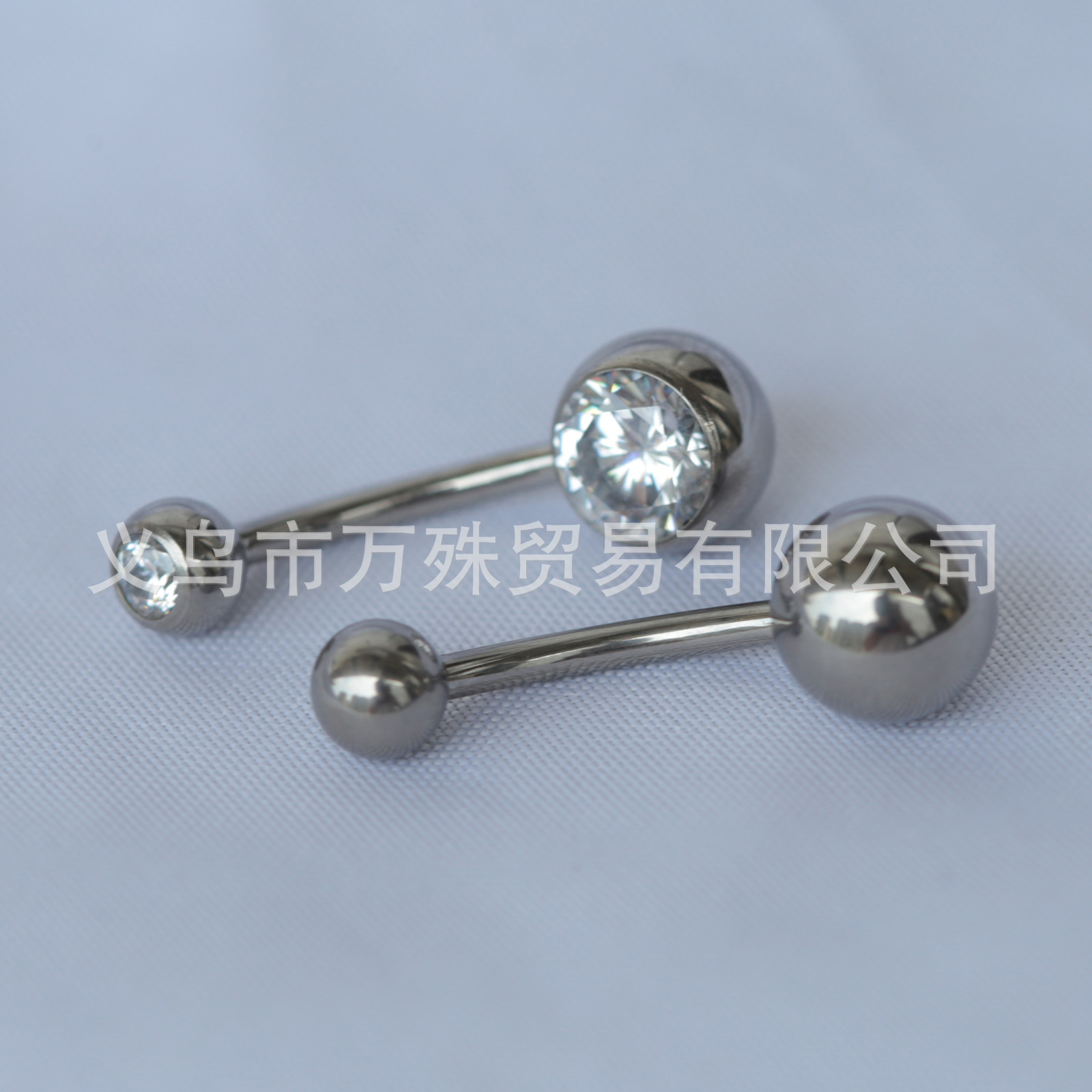 Titanium Alloy ASTM F136 Inner Tooth Thread Navel Nail Jewelry Human Body Puncture Navel Ring Color Change Anodized