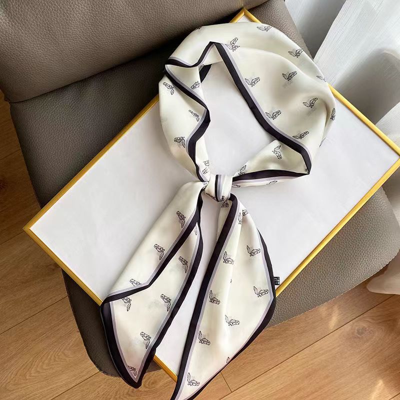 Picture of Popular Spring and Autumn Long Scarf Women's Korean Style Summer Decoration Shirt Suit Scarf Hair Belt Ribbon Scarf