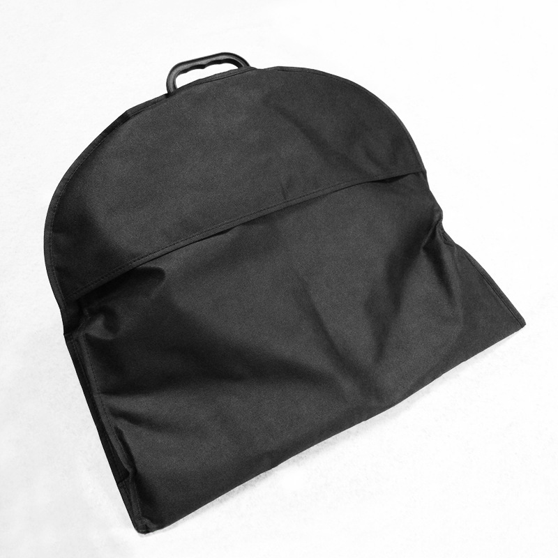 Picture of Black Custom Suit Cover Non-Woven Transparent Suit Bag Zipper Dust Bag Suit Handbag Storage Clothing Bag