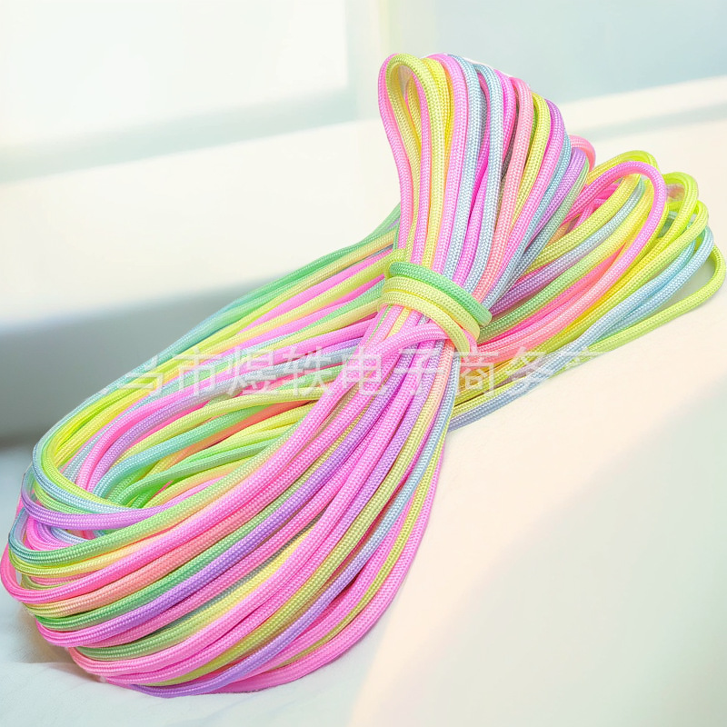 30.4m mm Seven-Core Braided Paracord DIY Material Bracelet Wholesale Accessories Textile 7-Core Outdoor Special Colorful