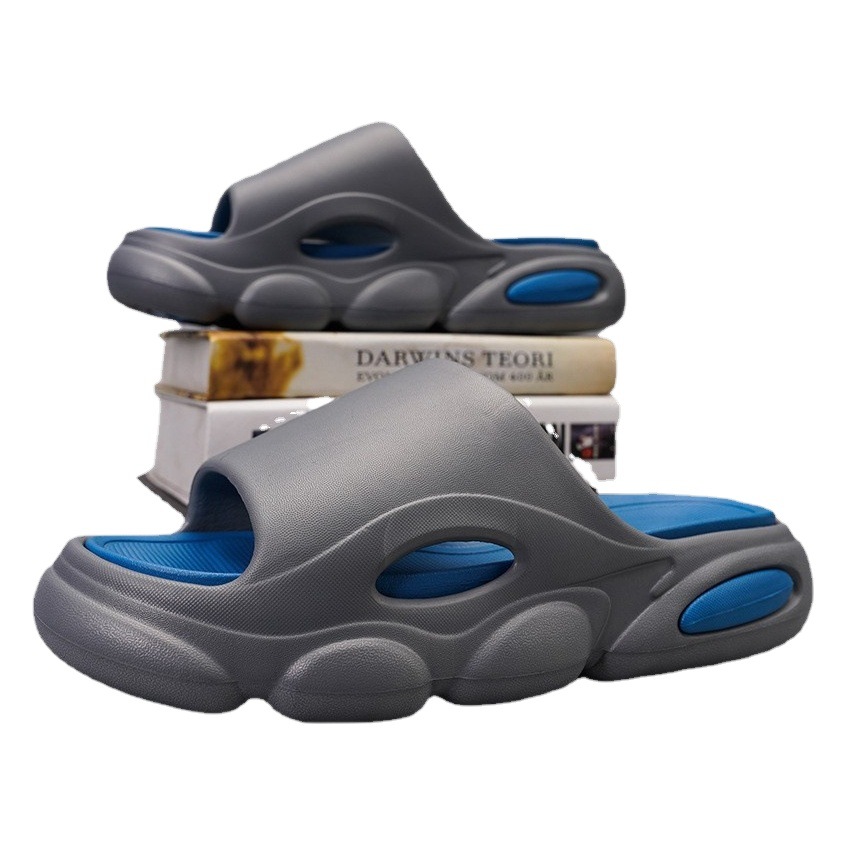 Stepping on excrement feeling thick-soled EVA men's slippers online popular popular sports soft-soled deodorant non-slip wear-resistant lovers one-word drag