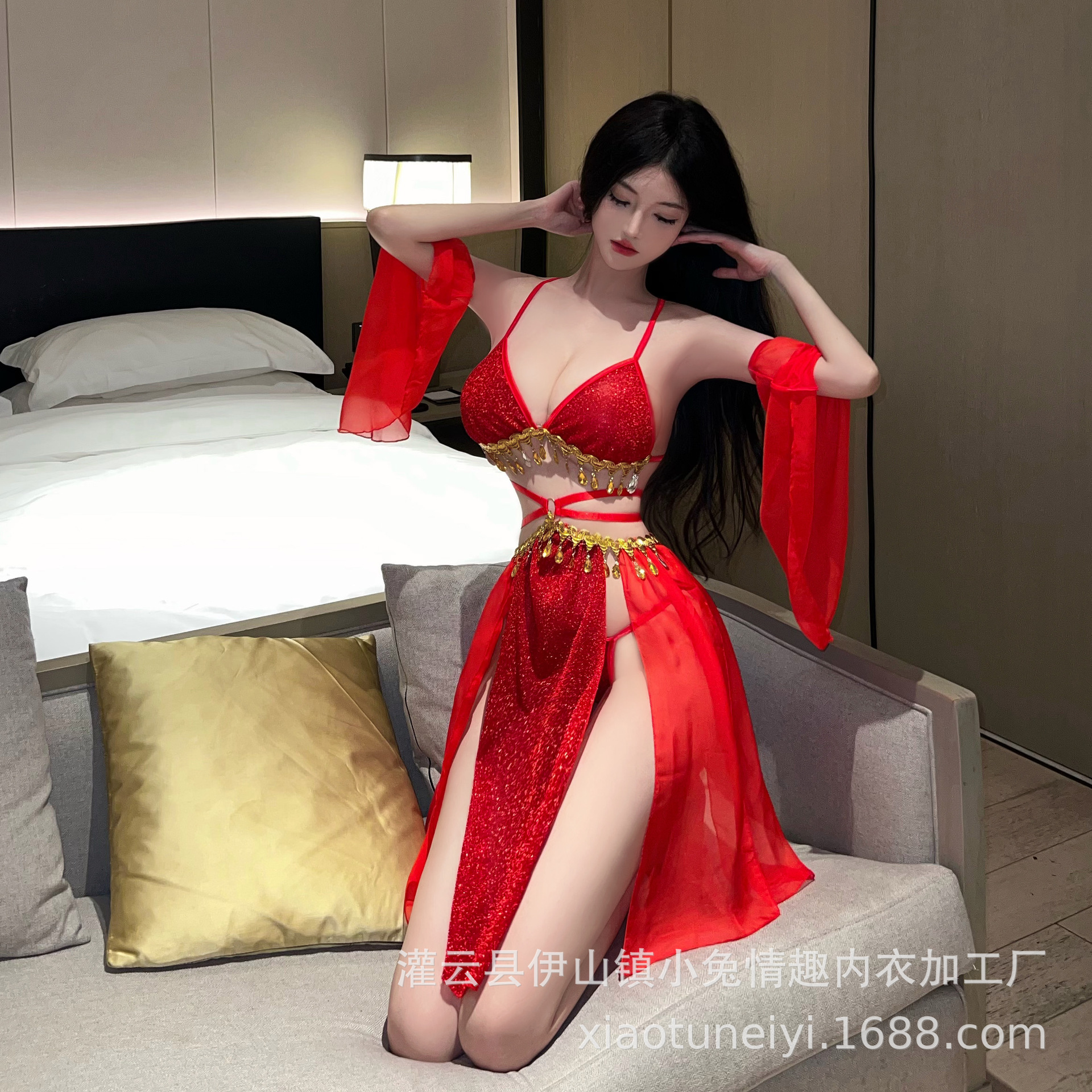 National Tide Style New Chinese Style Ancient Style Exotic Style Dunhuang Feitian Dance Uniform Sexy Underwear Sexy Hanfu Pajamas