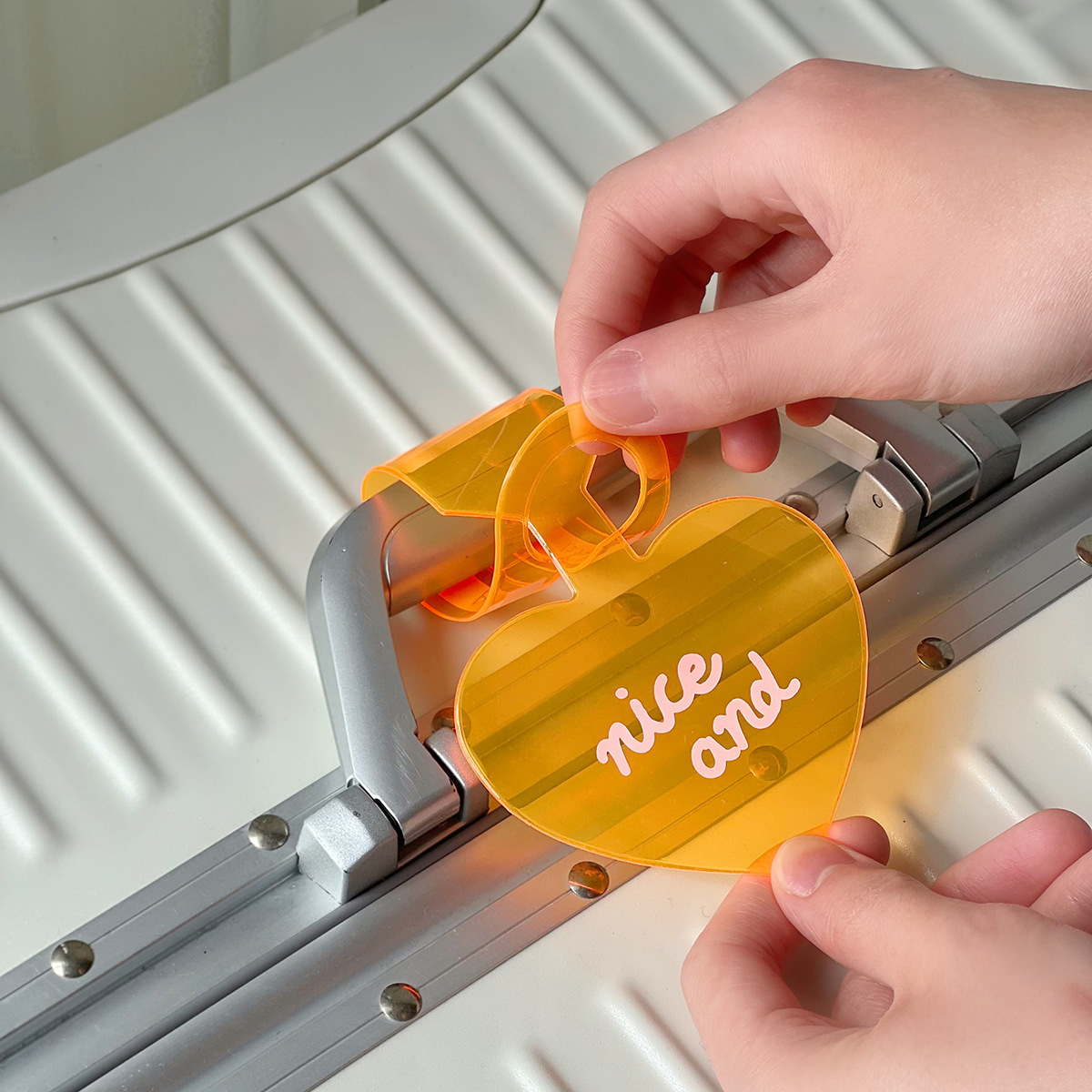 Picture of Fluorescent luggage tag ins wind love tag boarding pass consignment suitcase anti-lost label identification listing wholesale