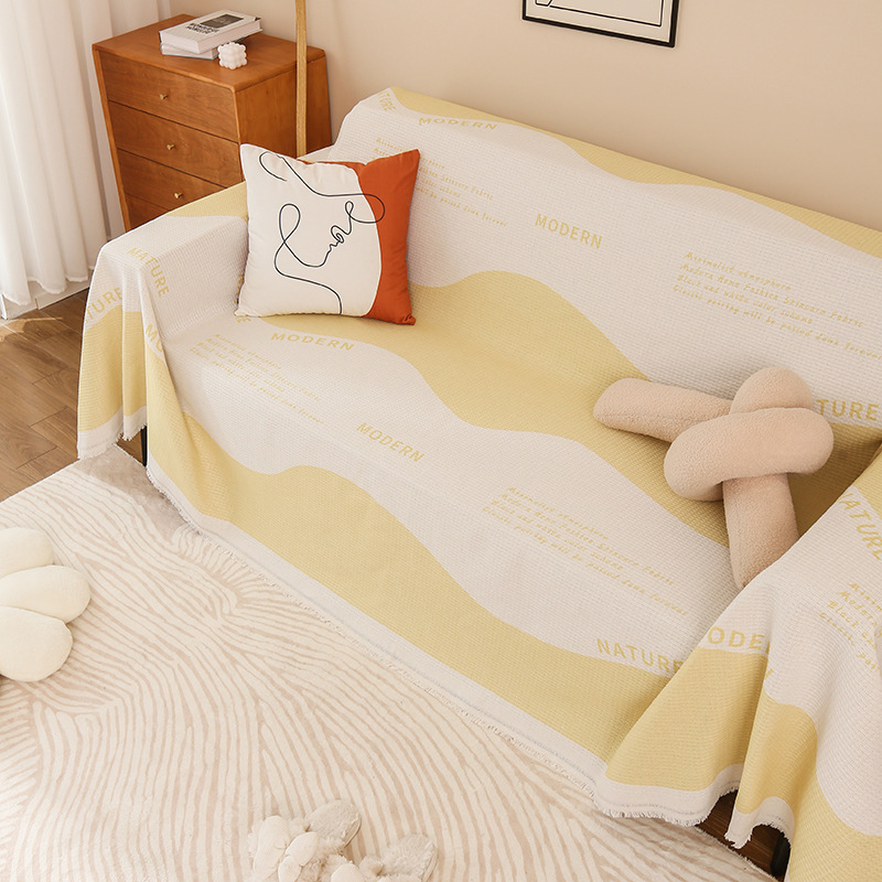 Picture of ins style sofa towel full cover cloth simple sofa cushion blanket all-inclusive universal cover towel four seasons universal sofa cover