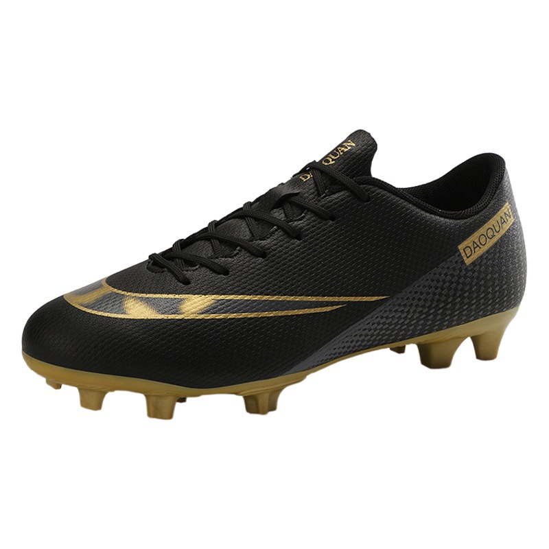 Large Size Football Shoes Men's Broken Nails Children's Children's Women's Training Shoes Teenager Students Artificial Lawn AG Long Nails Leather Foot