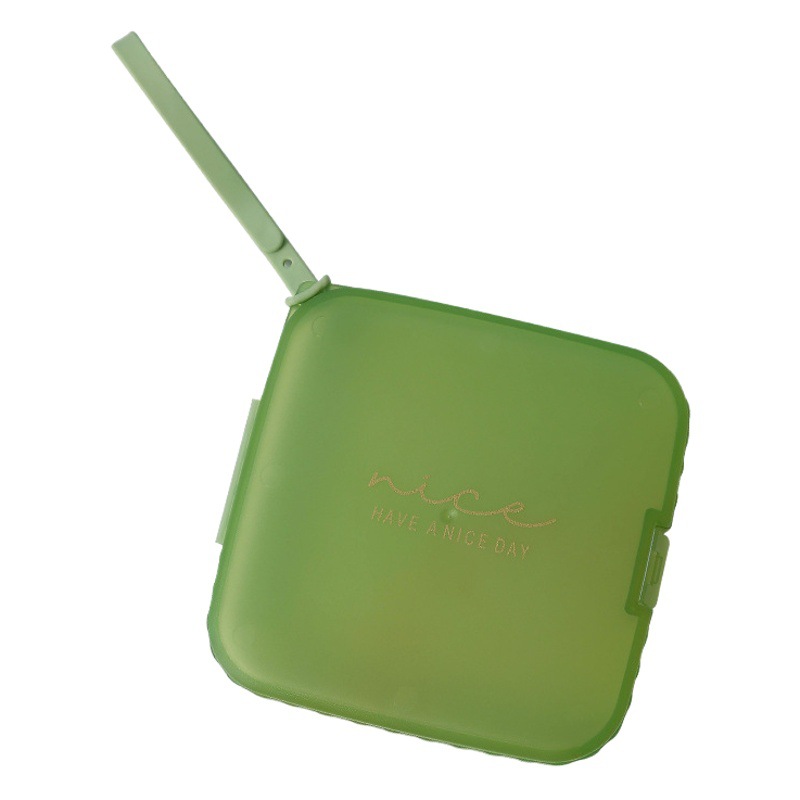 Plastic Small Items Dust-proof Storage Box Flip-type Desktop Storage Box Student Portable Data Cable Sundries Storage Box