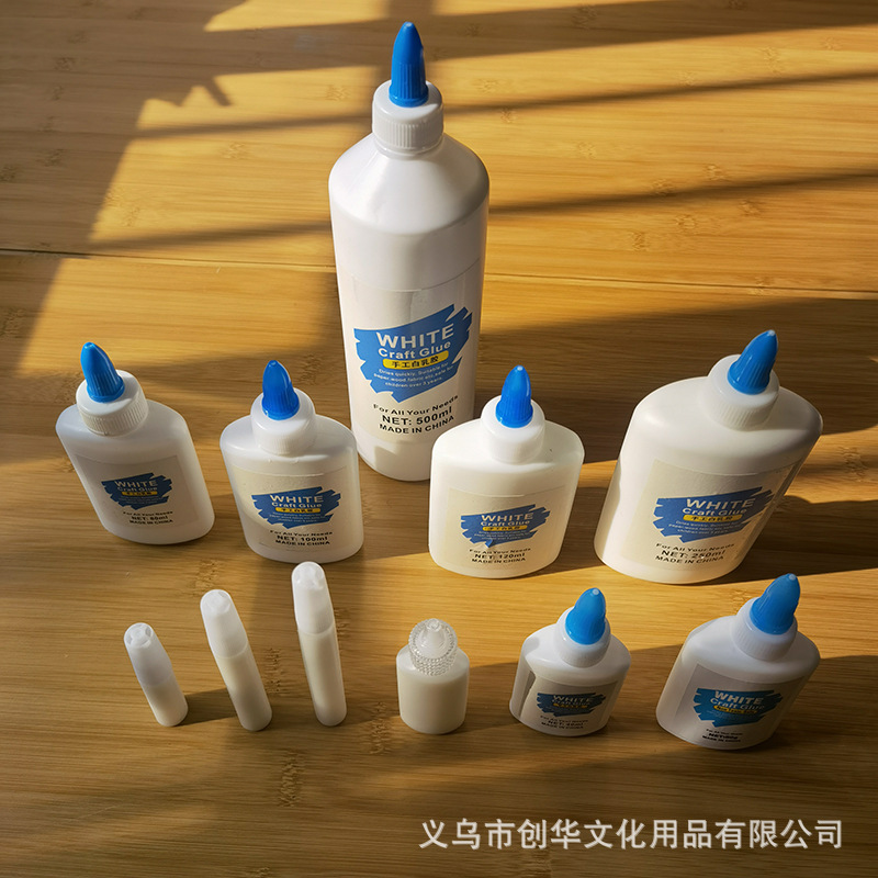 In stock white latex handmade white glue washable primary school children diy sticky Wood woodworking model white glue