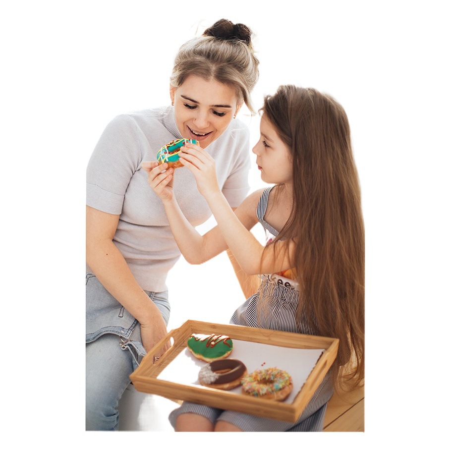 Cross-border hot sale creative double-sided rotating photo frame 6-inch wooden frame decoration Mother's Day Christmas New Year gift