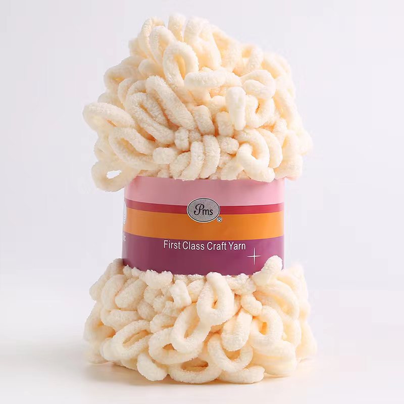 Picture of Loop Yarn Ear Yarn Medium-Thick Yarn for Hand Knitting DIY Pillows, Blankets, Scarves, Ice Yarn in Stock Wholesale