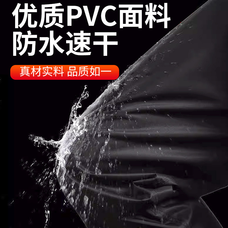 Picture of Thickened Half-Length Wading Pants, Waist-Length Ultra-Light Waterproof Rain Pants with Rain Boots, Leather Forks for Fishing, Reservoir Wading Suits for Men, One-Piece