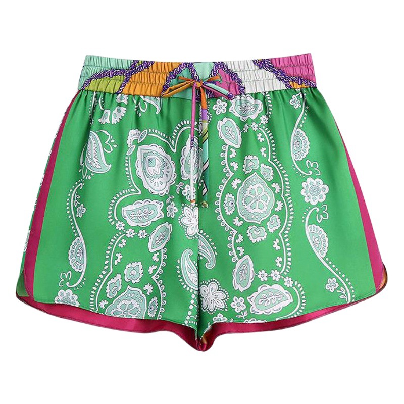 Foreign Trade Women's Ethnic Style Printed Skirt 2025 Summer New Vacation Skirt Seaside Skirt Atmosphere