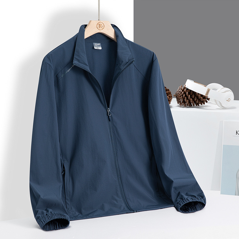 Cross-border Wholesale Couple Sun Protection Clothing Season Outdoor Super Soft Thin Skin Clothing Women's Collar Sun Protection Clothing Men's New