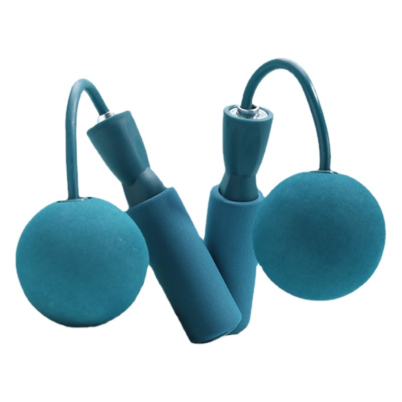 Skipping Rope Wholesale Fitness Sports Supplies Weight-Bearing Ball Steel Wire Skipping Rope Sponge Bearing Cordless Skipping Rope Adult Dual-Use