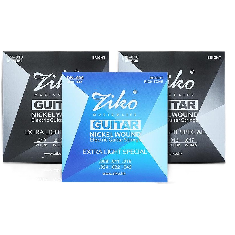 Genuine goods Liou ZIKO electric guitar strings set of 6 full sets of strings rust-proof electric guitar strings nickel-plated steel strings