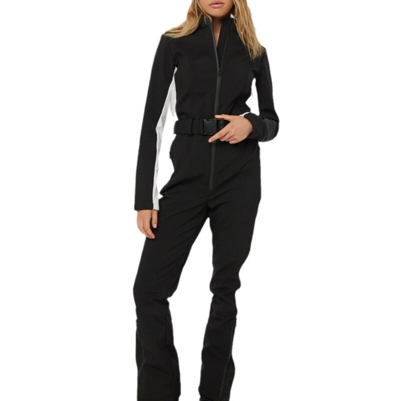 Picture of Amazon European and American Women's Winter New Ski Festival Warm Waterproof Fashion Slim-fit Ski Suit Two-piece Set