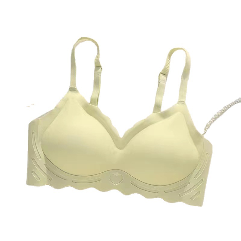 Picture of Seamless Underwear Women's Rim-free One-piece Beautiful Back Push-up Bra Girls' Underwear Collecting Paramita Bra Summer Small
