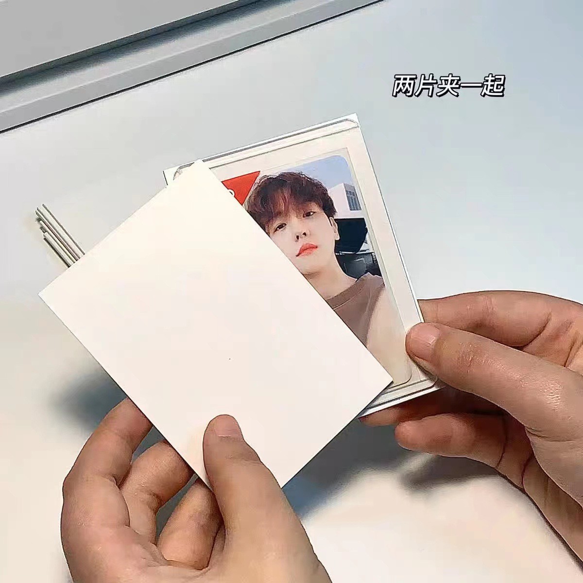 Picture of Spot white cardboard card protection special a7 small card packaging thick cardboard 1.5mm Super cardboard