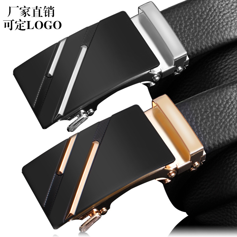 Picture of Men's Belt Leather High-end Automatic Buckle Casual Men's Cowhide Belt Men's Trousers Belt Men's Wholesale