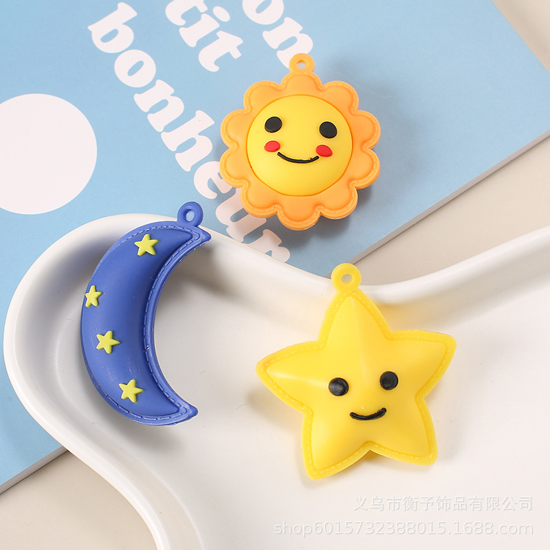 Creative Cartoon Star and Moon Keychain Pendant Car Bag Decoration Cute Desktop Ornament Gift Wholesale
