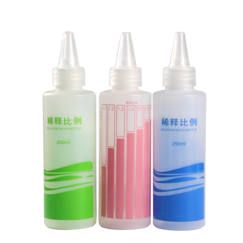 250ml ml Diluted Proportional Bottle Proportional Bottle Home Care Detergent Bottled Empty Bottle Pointed Bottle