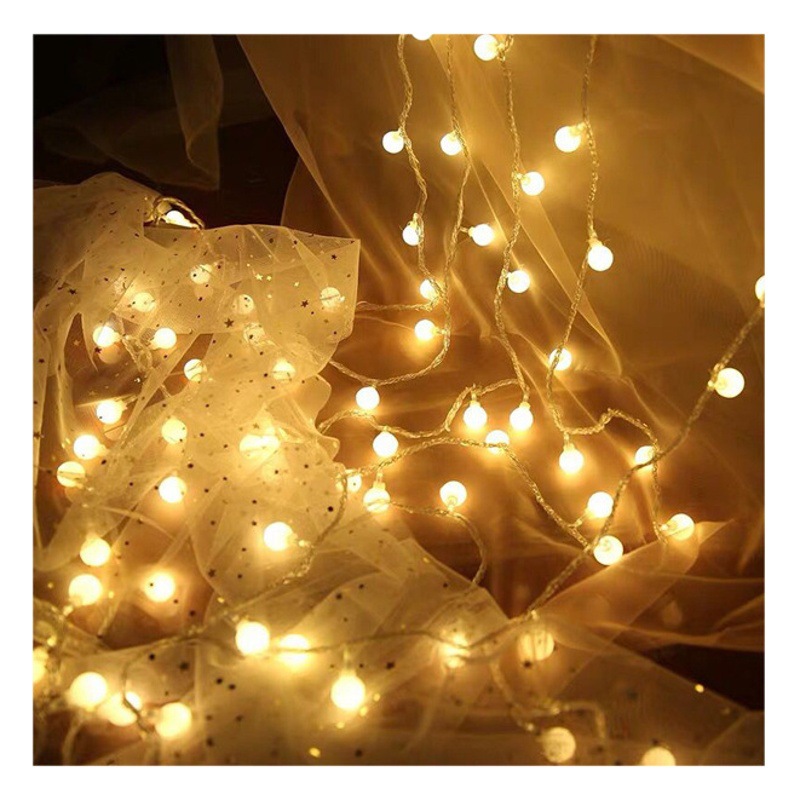 Christmas New Year's Birthday Party Decoration Props Star Ball Ball Snowflake Light String Romantic Accessories Small Lights