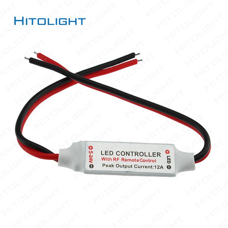 Picture of Xilai light mini wireless RF radio frequency 11 key controller low voltage monochrome light strip light bar module dimmer switch