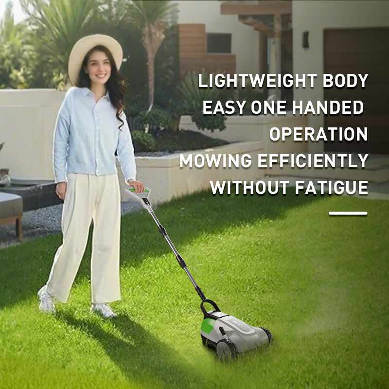 Electric lawn mower pusher pasture field socket home courtyard lawn mower lawn mower cross-border hot selling factory straight hair
