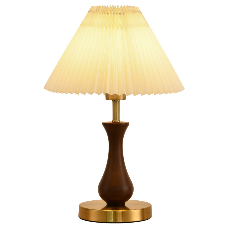 Picture of Grand View Garden Bedside Lamp Table Lamp Simple Modern Advanced Sense Bedroom Study Warm American Light Luxury Retro Atmosphere Lamp