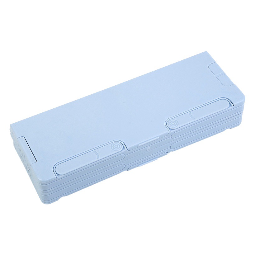 Reading bookshelf stationery box primary school students multi-functional black technology pencil case learning stand double-sided large capacity pencil case