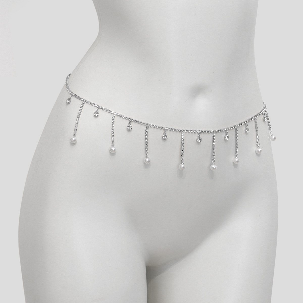 Picture of Sexy Hot Girl Waist Chain Sweet Cool Girl Pendant Body Chain Didi Belly Chain with Jeans Tassel Waist Jewelry