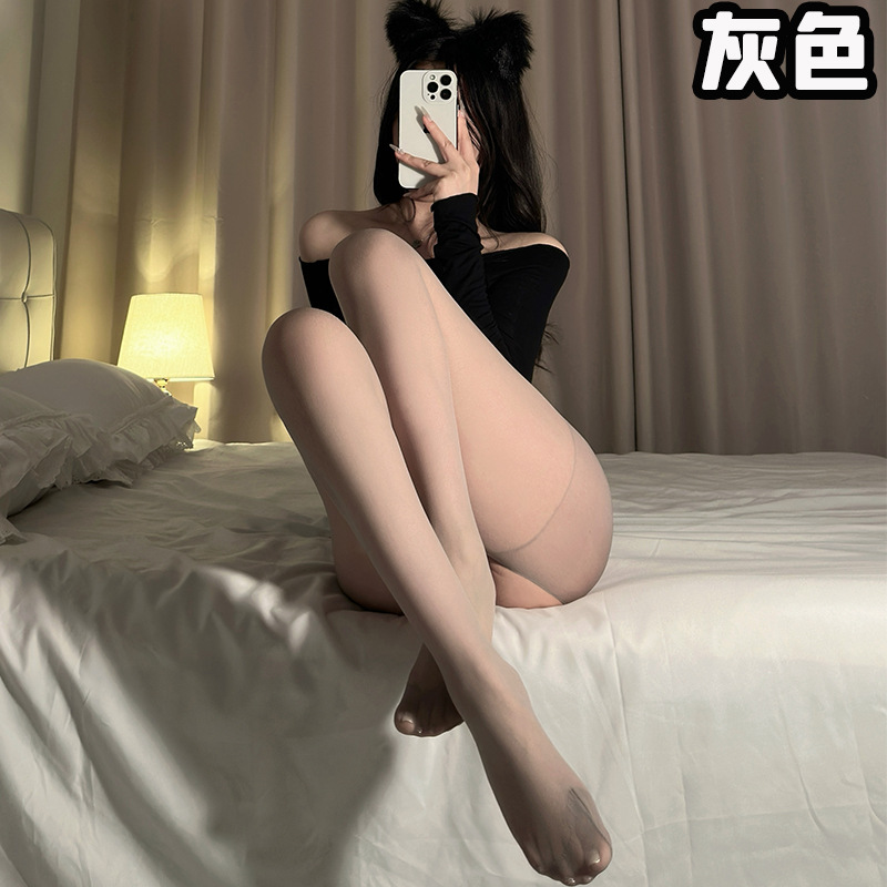 Picture of Pure Desire Black Stockings Sexy No-off Two-sided Open Hand Tear Stockings plus size Stockings Slimming Leg Socks Pantyhose for Hair