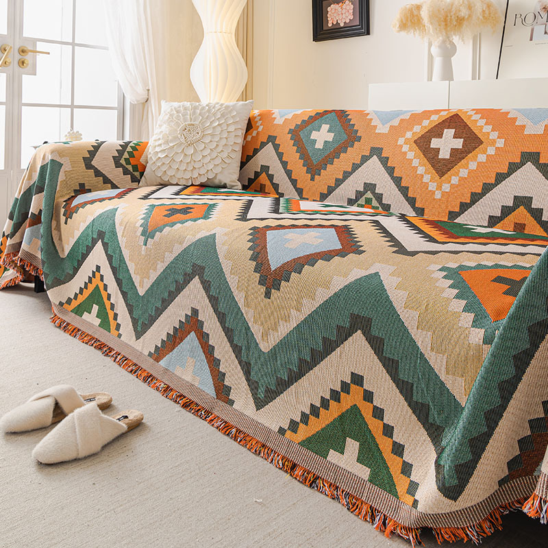 Cross-border Hot Sale Bohemian Style 2024 New Sofa Cushion Four Seasons Universal Non-slip Anti-cat Scratch Full Cover Sofa