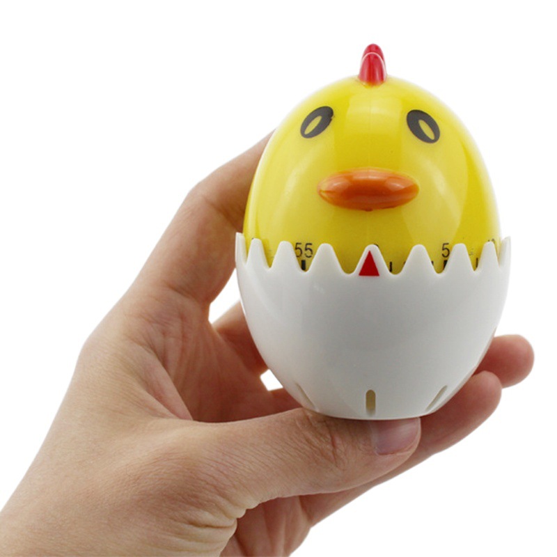 Creative Eggshell Chick Mechanical Timer Coil Students Learn to Do Questions Time Manager T315 Cute