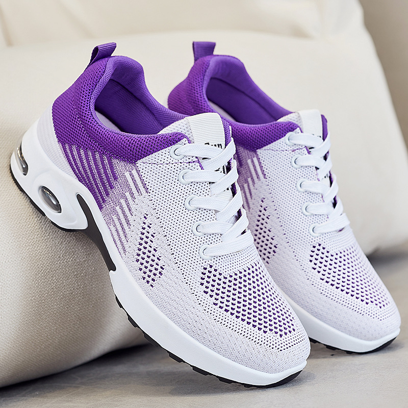 Picture of Sports Shoes for Women Summer New Mesh Fly Woven Breathable Women's Shoes Fashion Versatile Casual Shoes Women's Cross-Border Running Shoes
