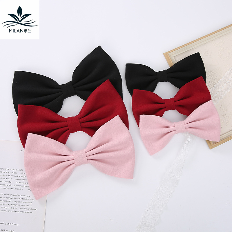 Milan new finished flannel bow DIY decorative accessories flower bouquet gift box packaging floral materials