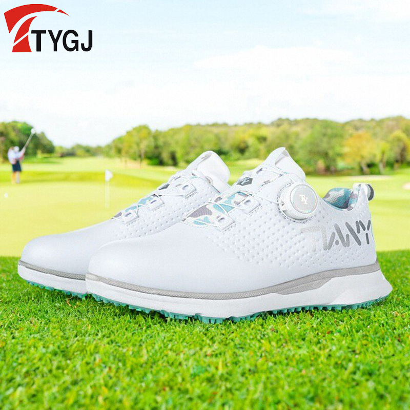 Golf Shoes Children's Shoes Lightweight Non-Slip Waterproof Knob Loosen Shoelace Casual sneaker Boys and Girls Shoes