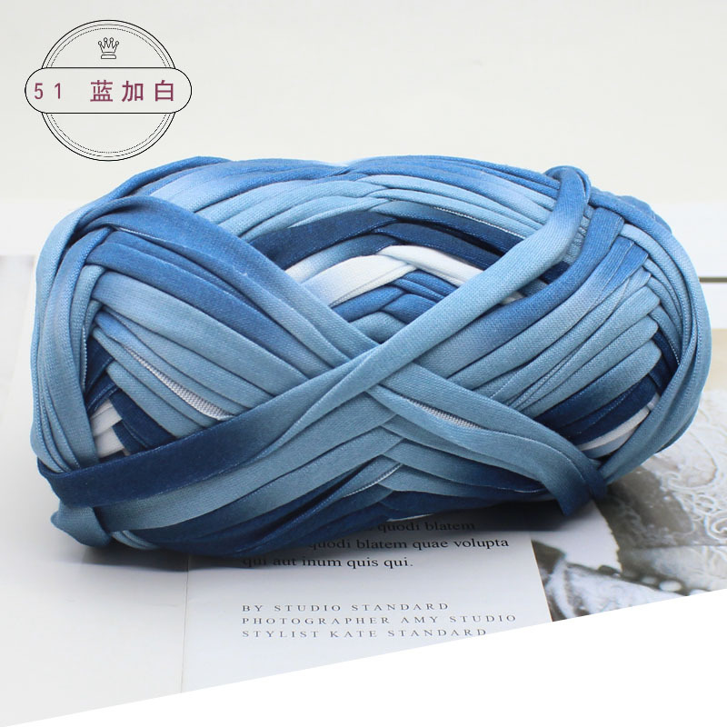 Picture of Wool color cloth thread handmade Hyun-A with woven bag yarn fancy segment dyed cloth hook wool wholesale