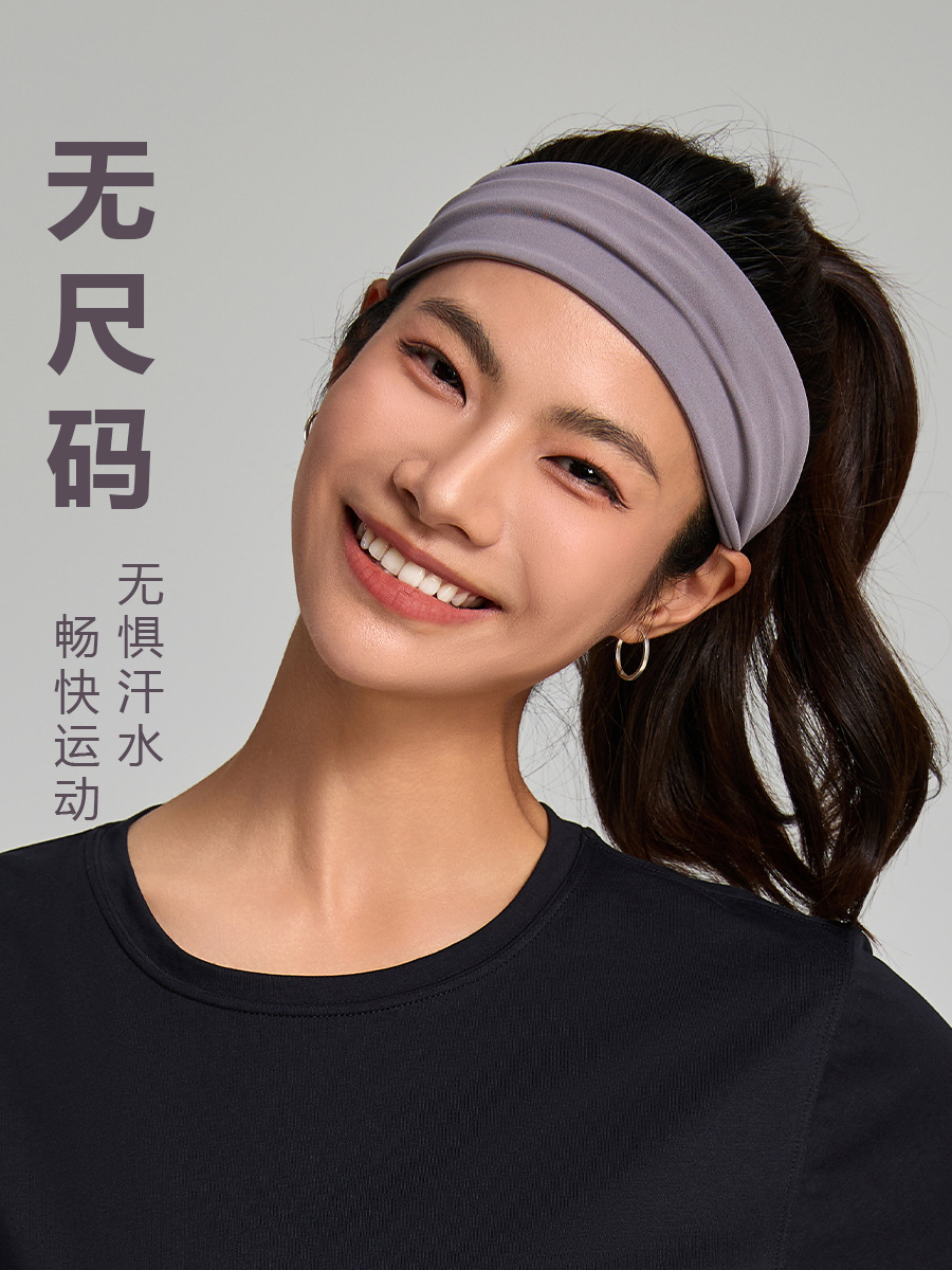 Summer Yoga Fitness Hair Band Sweat-absorbent Silk Scarf Hair Band Spring Band Summer Women's Sports Running Hood