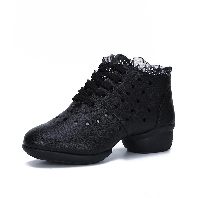 Picture of Square Dance Shoes Dancing Shoes Women's Adult Soft Sole Mid-heel Supper Dance Shoes Dance Shoes Performance Shoes New Mesh Foreign Trade Shoes
