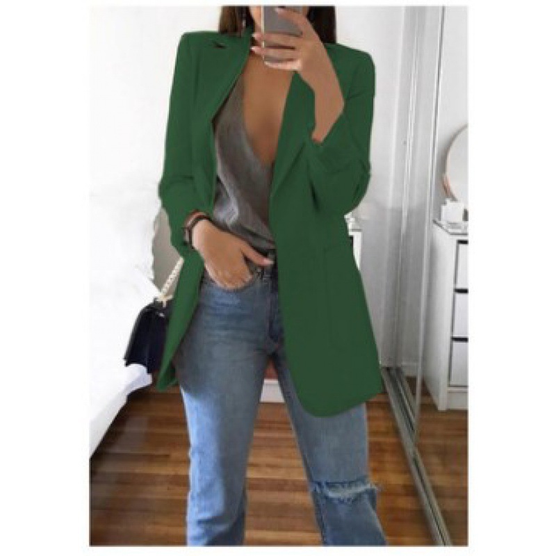 Picture of Wish Amazon 2021 European and American fashion lapel slim cardigan elegant suit jacket women