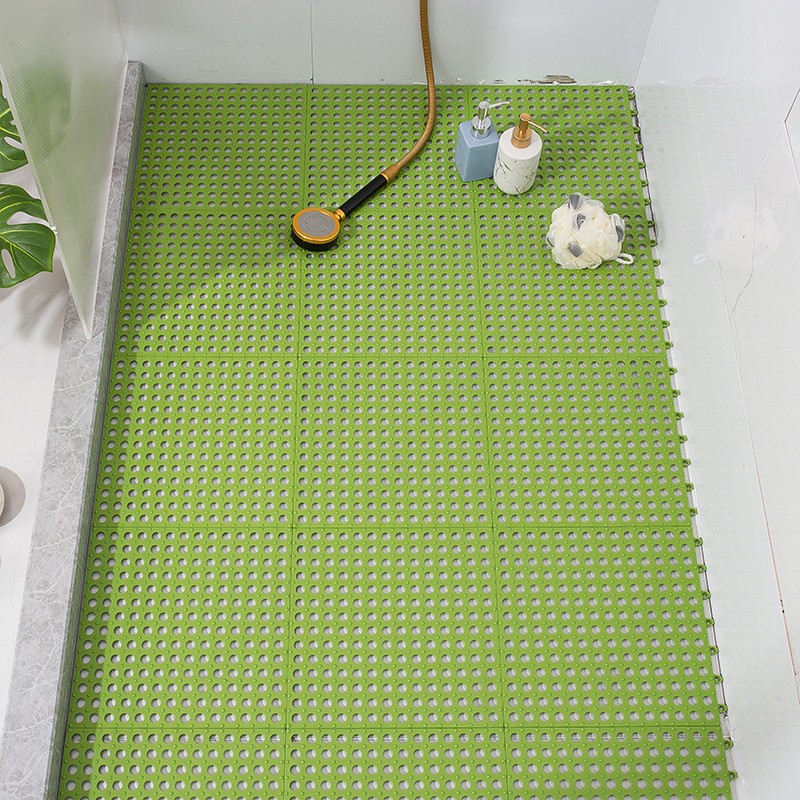 Picture of Bathroom Non-slip Floor Mat Bathroom Shower Room Foot Mat Hotel Toilet Hollow Splicing Mat Swimming Pool Drainage Mat