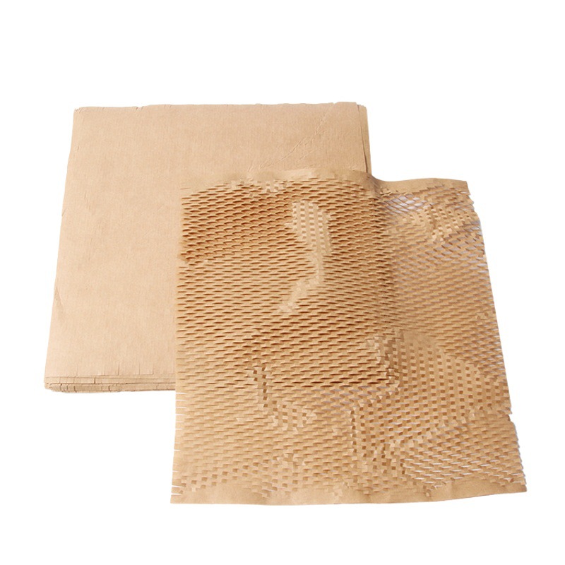 Cross-Border factory direct supply packaging paper mesh degradable flat honeycomb paper environmental protection buffer gift honeycomb packaging paper