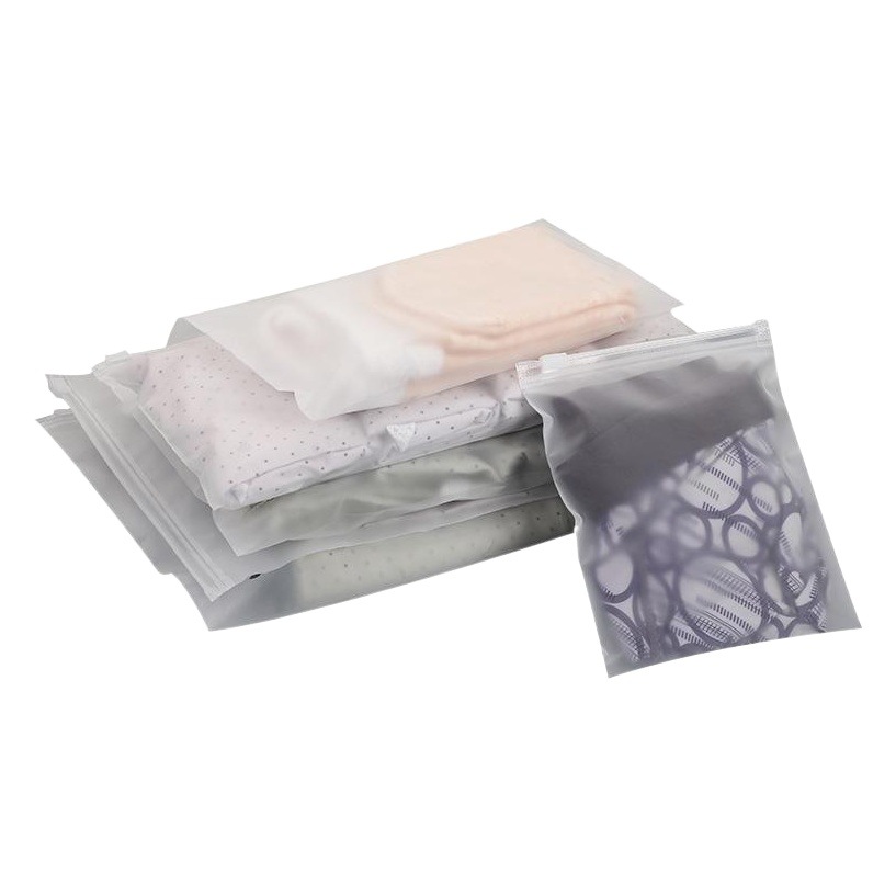 in stock Wholesale Clothes Garment Bag Socks Underwear Panties Frosted Packaging Bag Mobile Phone Case Accessories Luggage Zipper Bag