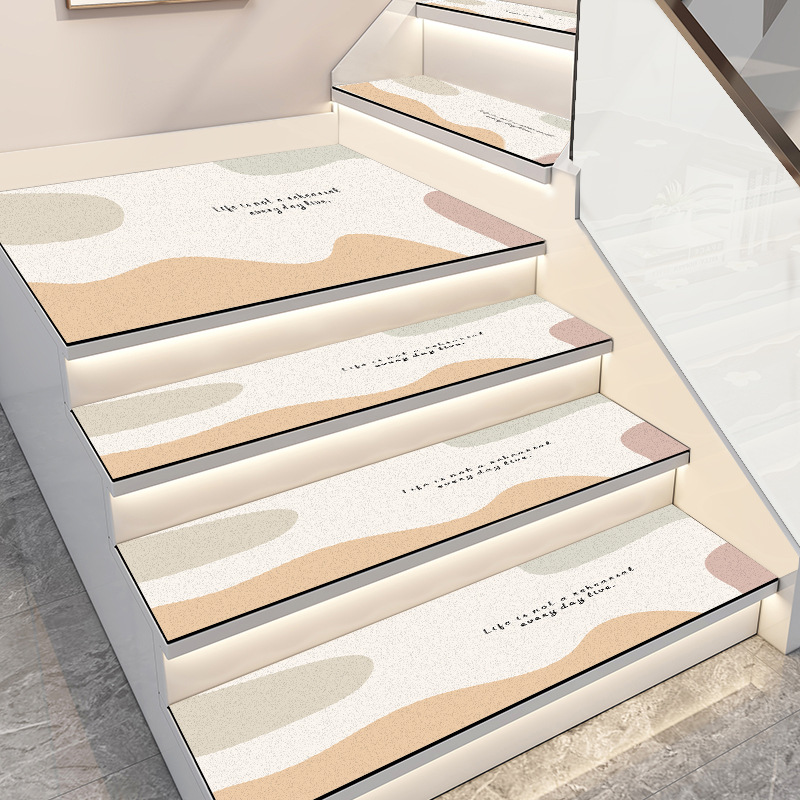 Picture of Simple style household non-slip stair mat stain-resistant easy-to-clean diatom mud floor mat non-slip cutting and soundproof floor mat