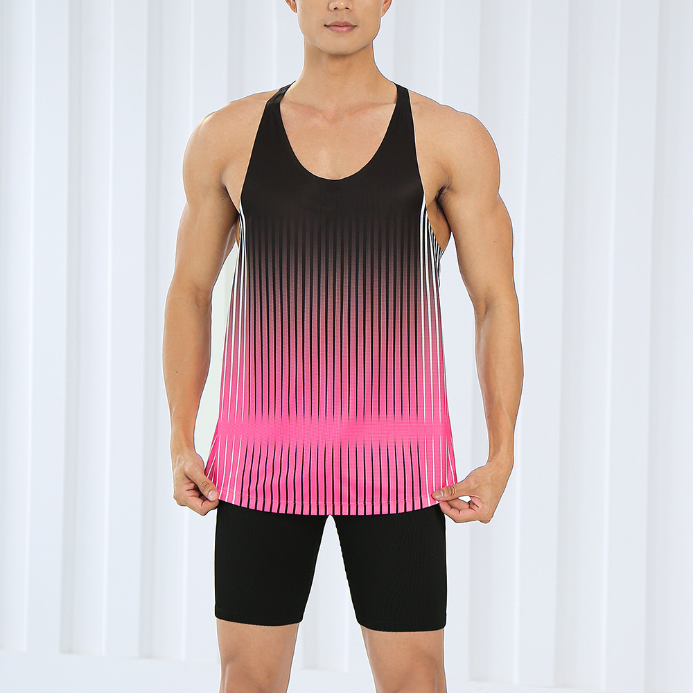 Sports Vest Men's Quick-Drying Quick-Drying Vest Loose Zero-Resistance Track and Field Vest Breathable Large Size Marathon Vest