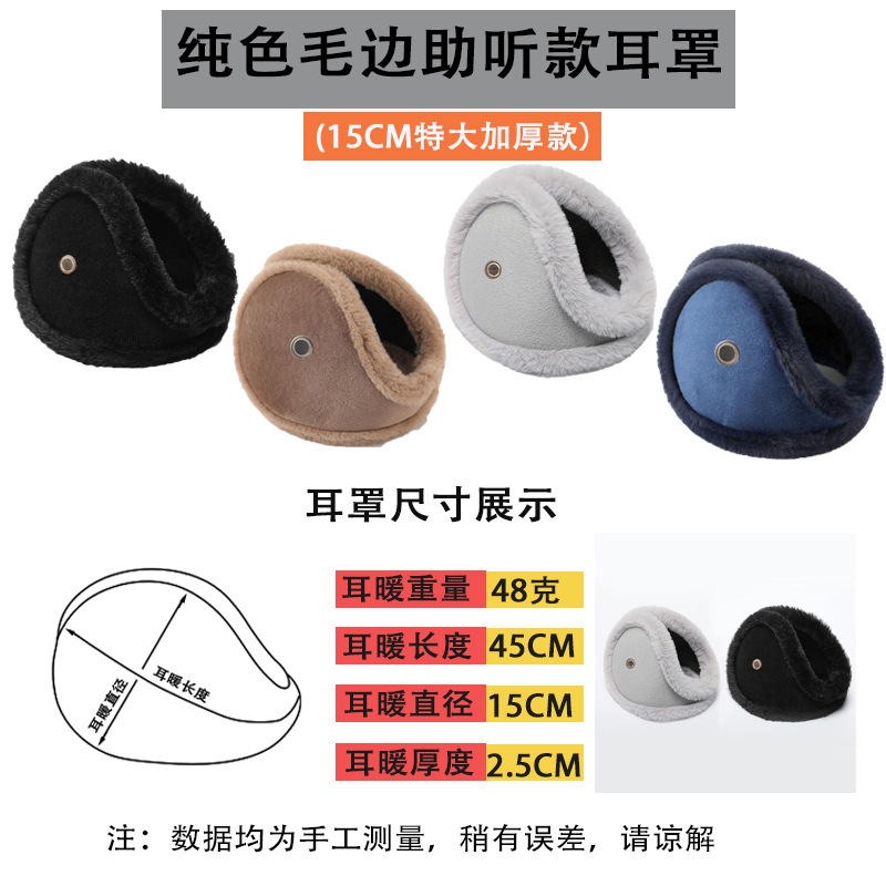 Picture of Warm earmuffs men's winter thickened fleece-lined earmuffs cold-proof riding student fashion wholesale back-wearing earmuffs earmuffs earmuffs