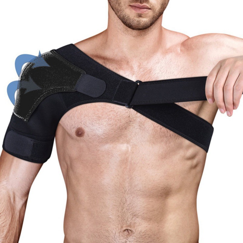 New Sports Shoulder Pad Adjustable Pressure Left and Right Anti-strain Shoulder Pad Shoulder Fixer Ice Ware Shoulder Pad