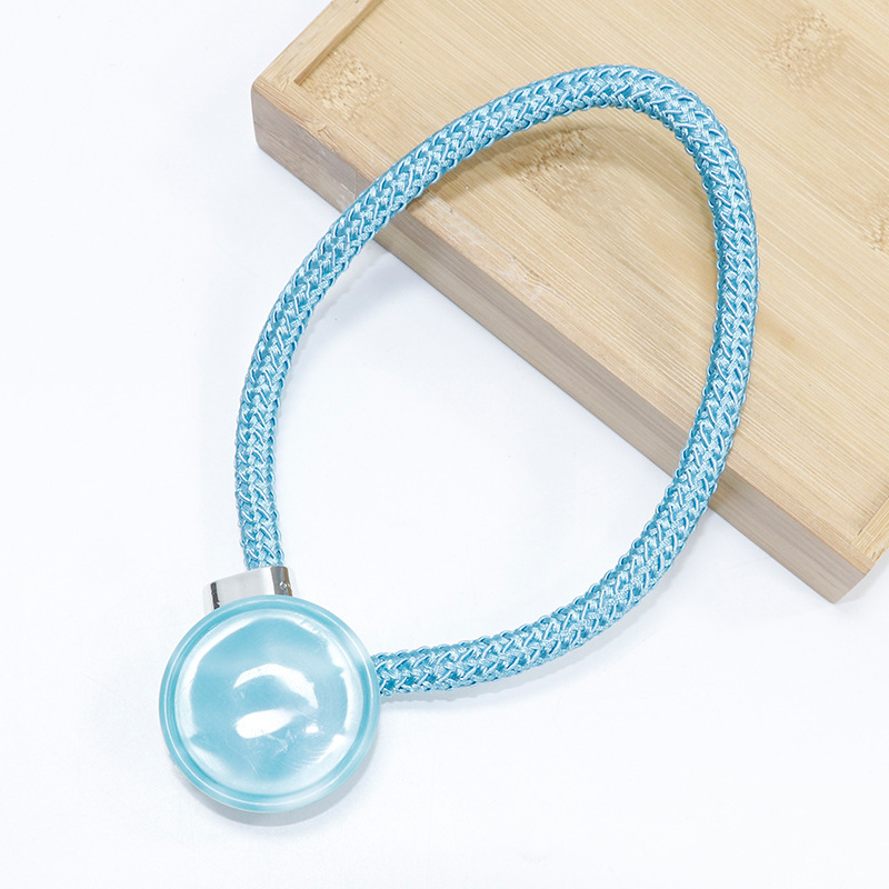 Picture of Cross-border spot running volume a pair of curtain buckle jade material accessories binding curtain accessories binding rope curtain binding